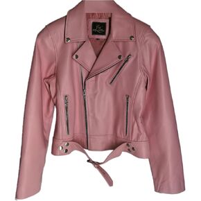 SID Women's Lambskin Leather Biker Black Jacket