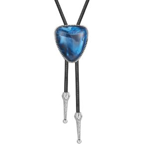 Native American Bolo Tie Cowboy Hat Rodeo Cowboy Leather Necktie Western Necklace Western Jewelry for Men Women