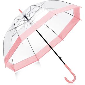 Clear Bubble Umbrella 46 Inch Automatic Open See Through Umbrella for Wedding Outdoor