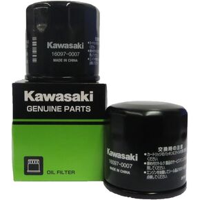 Genuine Kawasaki Oil Filter Part Number 16097-0007, 2 pack
