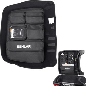 Benlari Tour Pack Lid Organizer Motorcycle Storage Bag Liner Trunk Waterproof Fit For Harley Touring Road King Road Glide Tri Glide Street Glide Ultra Limited 2014-2024 Black
