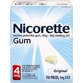 Nicorette Gum Original 4 Mg Kit Size 110 Count