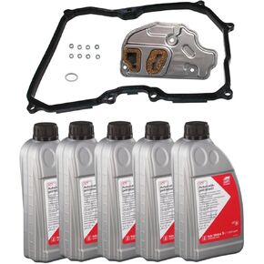 Auto Transmission Service Kit: Filter, 5L ATF, Gaskets for VW 09G Trans. select models