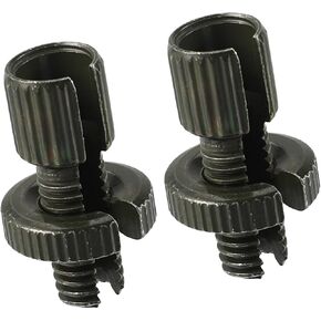 2 Pcs M8 Brake Clutch Cable Line Adjuster Screw Adjusting Bolt with Slotted for Motorcycle Bike Scooter Aluminum Alloy Army Green Auto Accessories