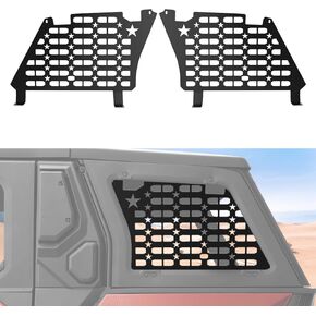 ألواح molle النافذة الخلفية لـ Polaris xpedition adv/adv 5 2024+ ، ألواح الألومنيوم الجانبية ألواح توخيل وقائية لـ 2024 Polaris xpedition adv/adv 5 ، 2 pcs