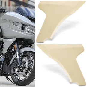 طقم اللوحة الجانبية اللوحة Lower Fairing Cover Cover Cover Accessories متوافقة مع Harley Touring Road Glide 2024-Up ، CVO Road Glide 2023-Up ، CVO Road Glide St 2024-Up (غير مصقول)