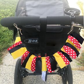 Stroller Identifier Tag Fabric Banner Stroller Finder Banner Stroller Sign Amusement Park Tag Theme Park Spotter Wheelchair Tag