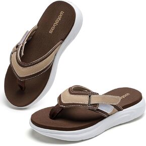 Watelves Kids Flip Flops Boys Girls Hook و Loop Sandals أحذية صندل صيف غير قابلة للانزلاق لحوض السباحة على الشاطئ (طفل صغير/طفل كبير)