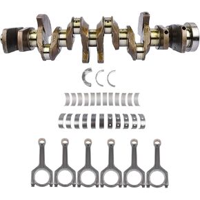 Crankshaft & Connecting Rods Bearings Set 11217580483 11247624615 Replacement for BMW N55 535i 435i 335i X1 X3 X5 640i 3.0 L6 (2979cc) Turbocharged 11247576717 11212163665 Engine Crankshaft Kit Vahaha