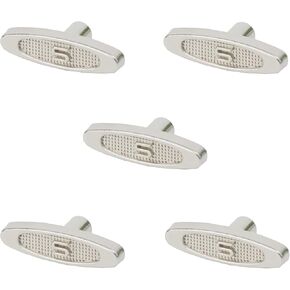 5Pcs 10mm 0.39" Silver Metal Winder T-Bar Replacement Winding Keys for Windup Jewelry Music Box Kit
