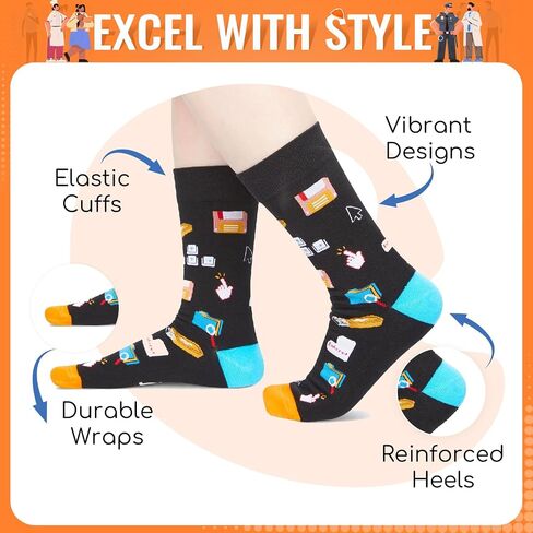 HAPPYPOP Gifts for Geeks Chess Players - Coding & Chess Socks in Saudi Arabia