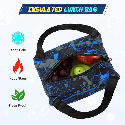 Boys Backpack, Cool Luminous School Backpacks for Boys with Lunch Bag Pencil Case, Kids Backpack Kindergarten Elementary Middle School Book Bags for Teen Boy Children with USB Charging Port in Saudi Arabia