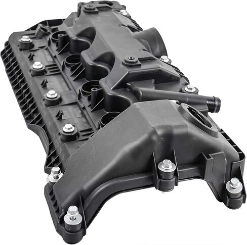 MOSTPLUS 11127522159 11127563474 Left+Right Valve Cover Set w/Gaskets Compatible for BMW 5 6 7 Series E65 E66 545i 550i 650i 745i 750i X5 (Left & Right Side) in Kuwait