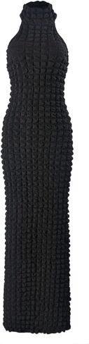 Womens Casual Sexy Halter Sleeveless Sundresses Bubble Textured Backless Prom Cocktail Maxi Dresses in Saudi Arabia