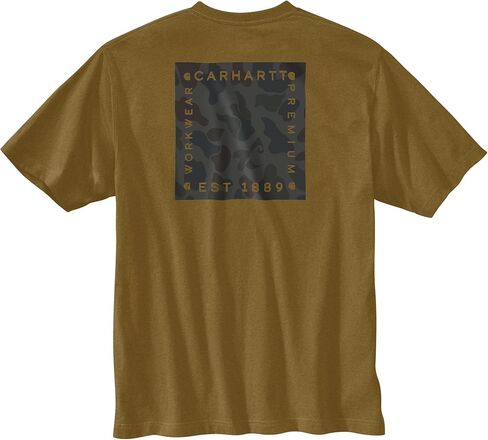 Carhartt Men's Relaxed Fit Lightweight Short-Sleeve Camo Graphic T-Shirt in Saudi Arabia