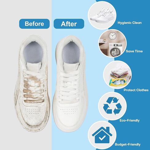 Shoe washing machine bag,15''×7'' 1Pcs shoe laundry bag,1Pcs Mesh Laundry Bag,360° Clean shoe bag for washing machine,YKK Zipper shoe washing bag(1PCS + 1PCS Yellow) in Saudi Arabia