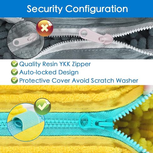 Shoe washing machine bag,15''×7'' 1Pcs shoe laundry bag,1Pcs Mesh Laundry Bag,360° Clean shoe bag for washing machine,YKK Zipper shoe washing bag(1PCS + 1PCS Yellow) in Saudi Arabia