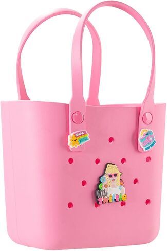 حقيبة حمل مطاطية حقيبة شاطئ صغيرة مقاومة للماء في الهواء الطلق حقيبة قابلة للغسل حقيبة سفر محمولة حقيبة يد مفتوحة لسوق السفر الرياضي في الهواء الطلق in Kuwait