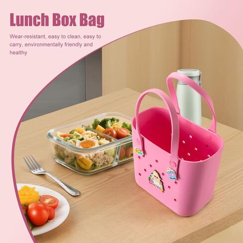 حقيبة حمل مطاطية حقيبة شاطئ صغيرة مقاومة للماء في الهواء الطلق حقيبة قابلة للغسل حقيبة سفر محمولة حقيبة يد مفتوحة لسوق السفر الرياضي في الهواء الطلق in Kuwait