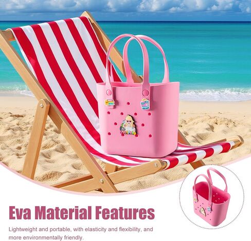 حقيبة حمل مطاطية حقيبة شاطئ صغيرة مقاومة للماء في الهواء الطلق حقيبة قابلة للغسل حقيبة سفر محمولة حقيبة يد مفتوحة لسوق السفر الرياضي في الهواء الطلق in Kuwait