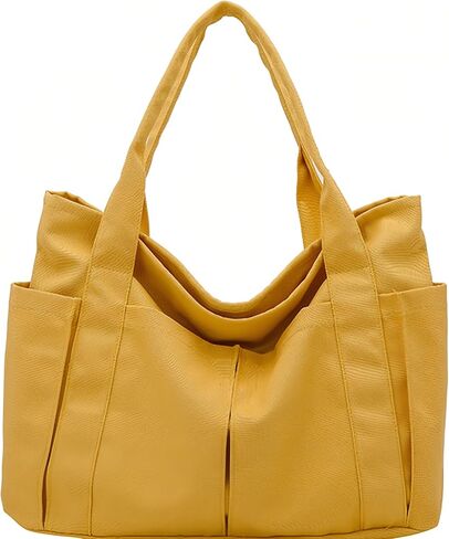 Canvas Tote Bag For Women With Pockets For Shopping Traveling Daily Commuting Beach Leisure And Fitness in Saudi Arabia