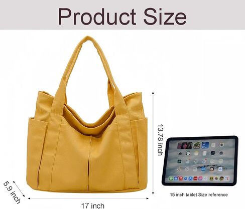 Canvas Tote Bag For Women With Pockets For Shopping Traveling Daily Commuting Beach Leisure And Fitness in Saudi Arabia