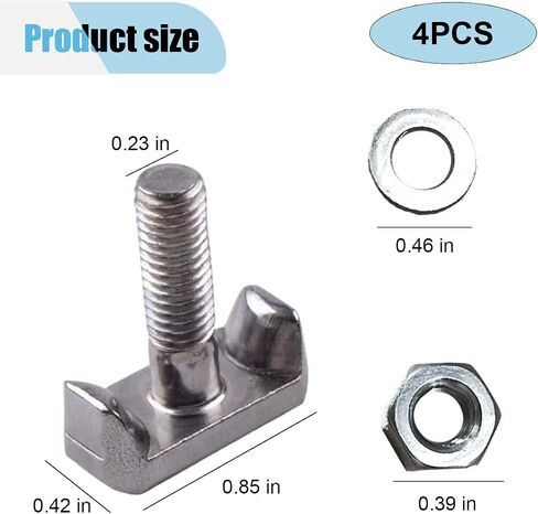 Battery Terminal Bolts, T-Shaped Battery Bolts Kit, Car Battery Cable Extender, Car Battery Bolt and Nut Accessories Replacement OEM# 64740, 19116852, 6X0-915-138, 61128373946 (2PCS) in Saudi Arabia