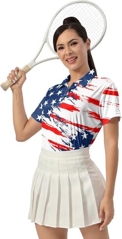 Womens Golf Shirt Funny Polo Shirts Golf Outfits Shirts Collared Printed Tennis Tops Ladies Golf Shirts Golf Gift in Saudi Arabia