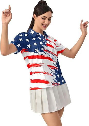 Womens Golf Shirt Funny Polo Shirts Golf Outfits Shirts Collared Printed Tennis Tops Ladies Golf Shirts Golf Gift in Saudi Arabia