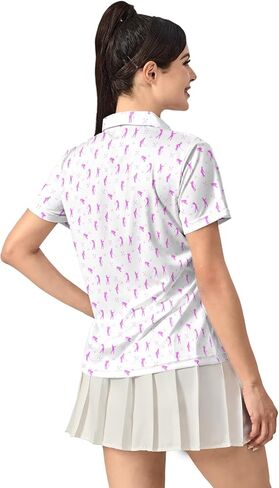 Womens Golf Shirt Funny Polo Shirts Golf Outfits Shirts Collared Printed Tennis Tops Ladies Golf Shirts Golf Gift in Saudi Arabia