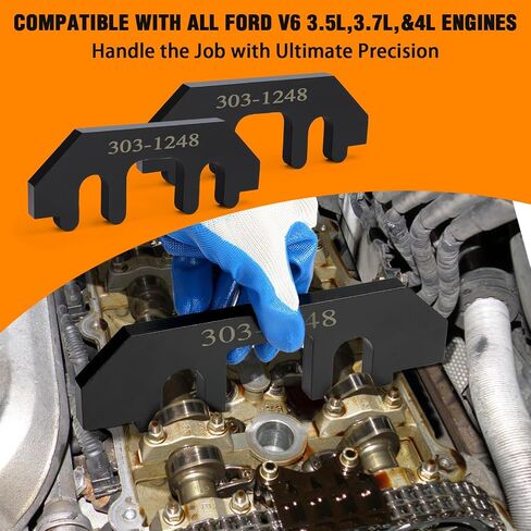 303-1655 Camshaft Holding Tool Kit Compatible with Ford 3.5L EcoBoost Upgraded GT F-150 Expedition Lincoln Navigator, Timing Alignment Holder Tool with Cylinder Head Screw Removal Socket in Kuwait