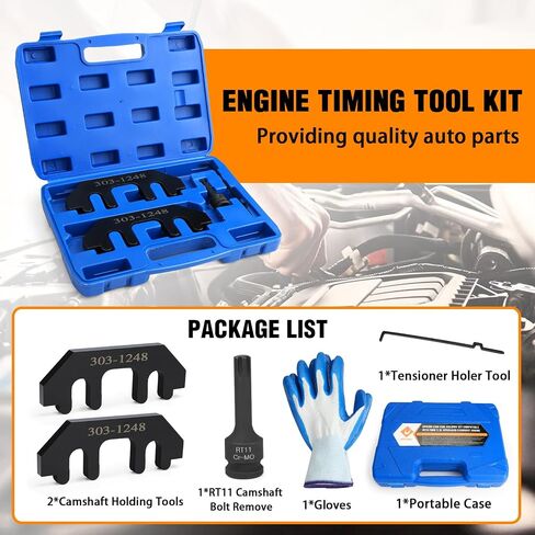 303-1655 Camshaft Holding Tool Kit Compatible with Ford 3.5L EcoBoost Upgraded GT F-150 Expedition Lincoln Navigator, Timing Alignment Holder Tool with Cylinder Head Screw Removal Socket in Kuwait
