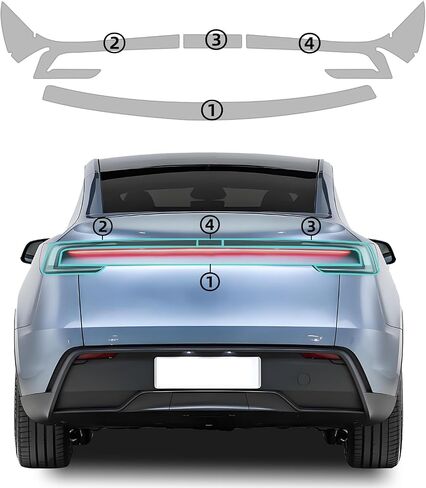 Precut Paint Protective Film 8.5 Mil TPU PPF for 2025 Tesla Model Y Juniper Clear Car HD Scratch Exterior Accessories (Headlights + Foglights) in Saudi Arabia