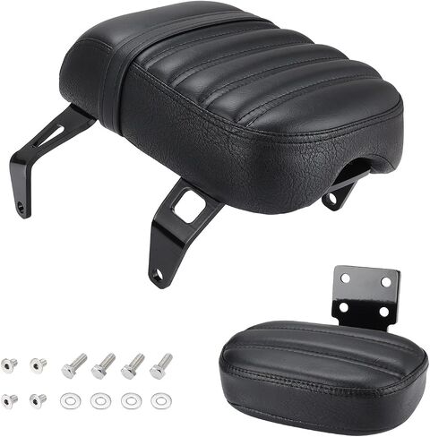 مقعد الراكب متوافق مع الكشافة الهندية Bobber 2018-2023 مسند الظهر والمقعد استبدال OEM رقم: 2882853-VBA (أسود) in Kuwait