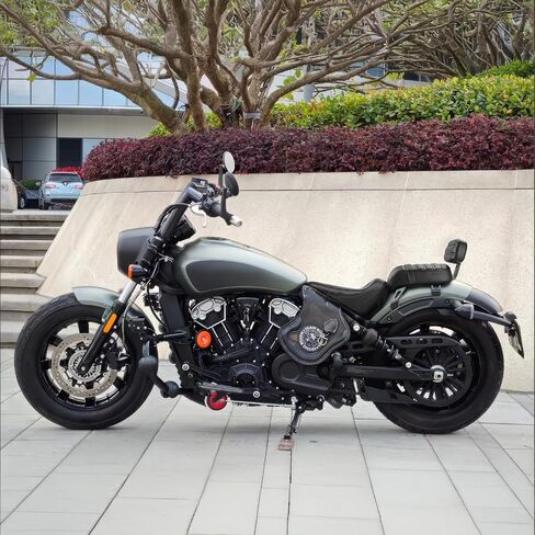 مقعد الراكب متوافق مع الكشافة الهندية Bobber 2018-2023 مسند الظهر والمقعد استبدال OEM رقم: 2882853-VBA (أسود) in Kuwait