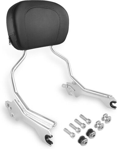 Detachable Gloss Black Passenger Backrest Sissy Bar with Pad & Docking Hardware Kit, Quick-Release, Compatible with 2018-UP Harley Softail Fat Boy, Breakout FLFB, FLFBS, FXBR, FXBRS 114 in Kuwait
