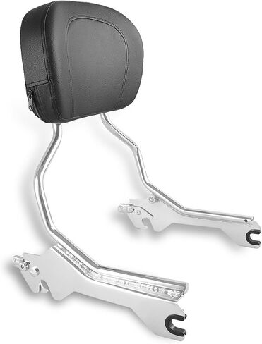 Detachable Gloss Black Passenger Backrest Sissy Bar with Pad & Docking Hardware Kit, Quick-Release, Compatible with 2018-UP Harley Softail Fat Boy, Breakout FLFB, FLFBS, FXBR, FXBRS 114 in Kuwait