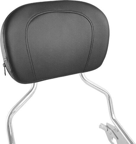 Detachable Gloss Black Passenger Backrest Sissy Bar with Pad & Docking Hardware Kit, Quick-Release, Compatible with 2018-UP Harley Softail Fat Boy, Breakout FLFB, FLFBS, FXBR, FXBRS 114 in Kuwait