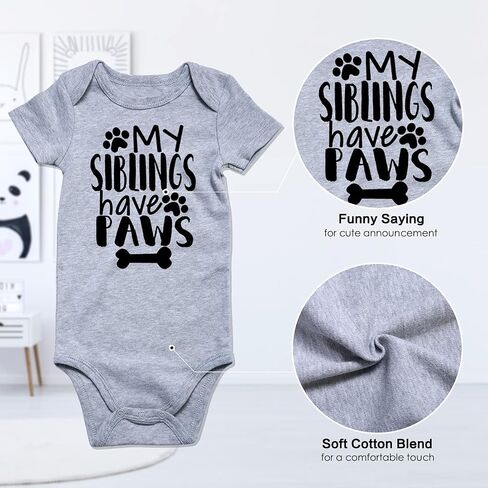 Funnycokid Baby Boys Girls Bodysuit Funny Newborn Romper Short Sleeve Infant Neutral Outfits 0-12 Months in Saudi Arabia