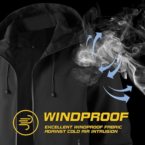 AFILOK Men's lightweight outdoor jacket with water resistant properties and zipped pockets rain jacket block wind in Kuwait