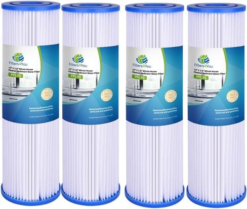CFS - خراطيش فلتر المياه البديلة من Whole House المتوافقة مع موديلات EQ-304-20 وEQ-PFC.35 - تزيل الطعم السيئ - خرطوشة فلتر بديلة مقاس 20 بوصة (عبوة من قطعتين - فلتر ما قبل + ما بعد) in Kuwait