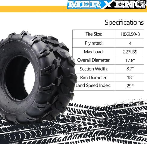 21x7-8 ATV Tires (Pack of 2, Tubeless) - 4-Ply Durable All-Surface Tire for Sport ATV/UTV & Go Karts, Superior Traction, Smooth Ride, Ideal for Off-Road, Trail, Rock & Desert Adventures in Kuwait