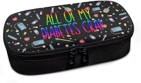 All My Diabetes Stuff Insulin Cooler Travel Case Diabetic Medication Insulated Cool Organizer for Blood Sugar Test Strips, Medication, Glucose Meter, Pills, Tablets in Kuwait
