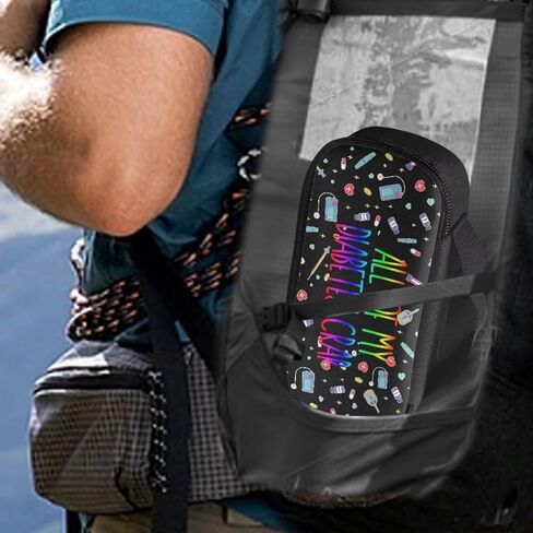 All My Diabetes Stuff Insulin Cooler Travel Case Diabetic Medication Insulated Cool Organizer for Blood Sugar Test Strips, Medication, Glucose Meter, Pills, Tablets in Kuwait