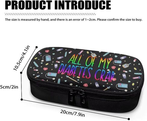 All My Diabetes Stuff Insulin Cooler Travel Case Diabetic Medication Insulated Cool Organizer for Blood Sugar Test Strips, Medication, Glucose Meter, Pills, Tablets in Kuwait
