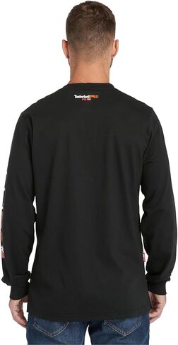 Timberland Pro Men's Fr Cotton Core T-Shirt Longeve Sleeve ، Black in Kuwait