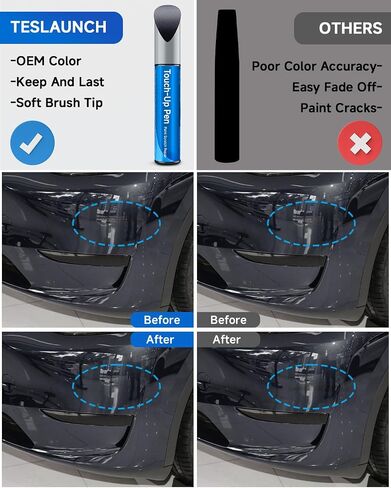 Stealth Grey (PN01) Touch Up Paint for Tesla for Model 3/Y/S/X - OEM Original Touch Up Paint Pen for Tesla Scratches Repair (Stealth Grey(PN01)) in Kuwait