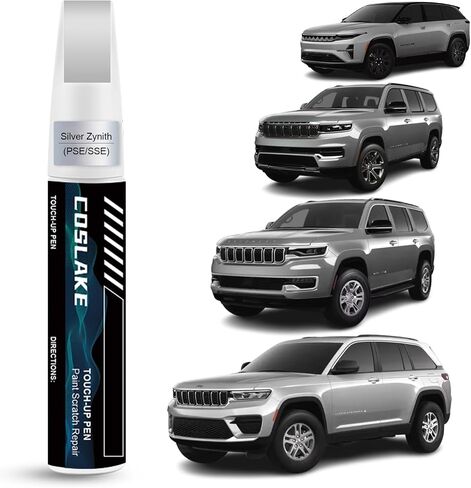 Car Touch Up Paint (Black (PX8)) لجيب Jeep ، مجموعة إصلاح خدش الطلاء ، حل سريع وسهل للإصلاح ، 2 في 1 قلم مزيل الخدش مع مطابقة بالألوان in Kuwait
