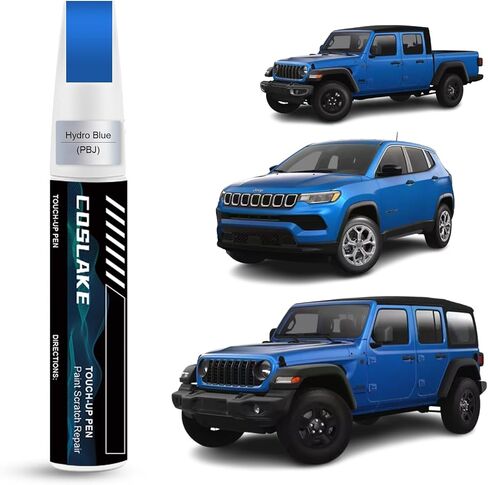 Car Touch Up Paint (Black (PX8)) لجيب Jeep ، مجموعة إصلاح خدش الطلاء ، حل سريع وسهل للإصلاح ، 2 في 1 قلم مزيل الخدش مع مطابقة بالألوان in Kuwait