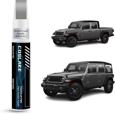 Car Touch Up Paint (Black (PX8)) لجيب Jeep ، مجموعة إصلاح خدش الطلاء ، حل سريع وسهل للإصلاح ، 2 في 1 قلم مزيل الخدش مع مطابقة بالألوان in Kuwait